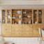 Armoire de cuisine avec portes en verre l 94,5 po x H 71 po x P 15,7 po Reshod-1252259860