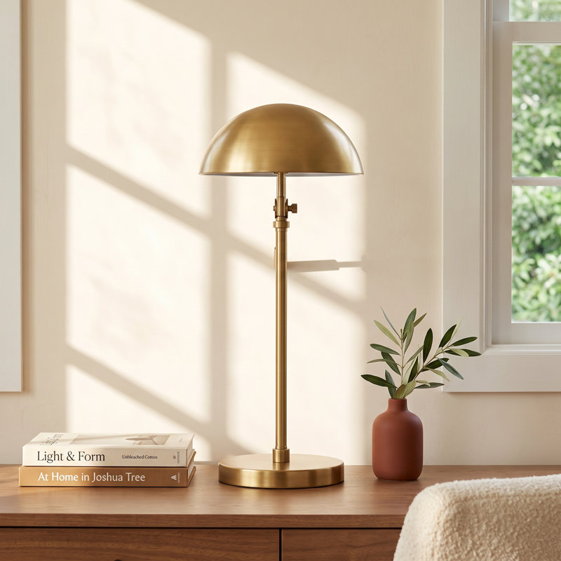 Mercutio Metal Architect Lamp Lamp, Brass