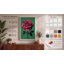 Magenta Rose Botanical 1 Piece Wrapped Canvas Wall Art-57995906-57995961