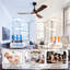 Ventilateur de plafond moderne Parzy