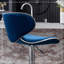 Tabouret de bar pivotant rembourré en velours Masaccio, ensemble de 2-445266541