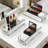 4PCS Mirrored Glass Makeup Organizer 2"W X 8"D X 3"H