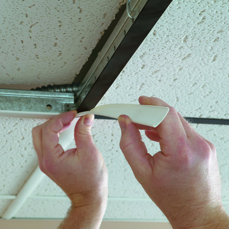 GridMAX 100 Sq Ft. Ceiling Grid Cover Kit, White