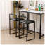 Tabourets de bar en métal et métal, ensemble de 2