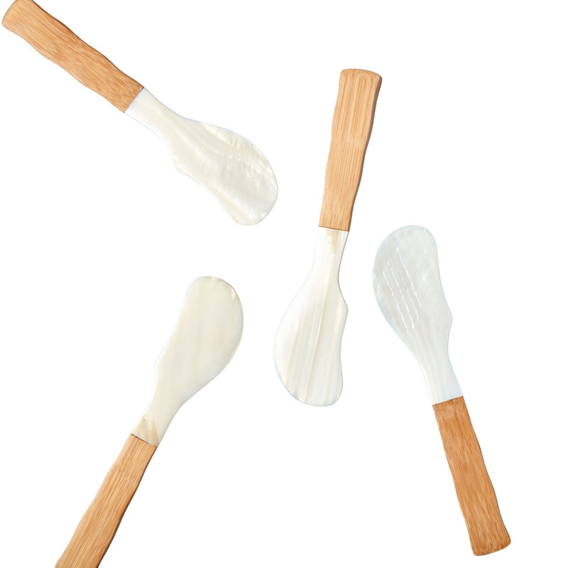 Shell & Bamboo Spreaders, Set of 4