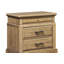 Table de chevet en bois à 2 tiroirs 28 po avec plateau coulissant Caramel Farmhouse-133719931