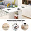 Table à abattants pliante avec rangement à 6 et 2 couches de 47,2 po x 23,6 po x 30,3 po White Space - Saving