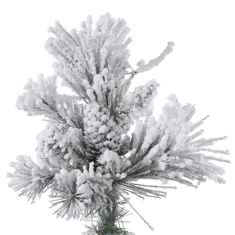 Alberta Flocked Artificial Christmas Tree Unlit, 9'