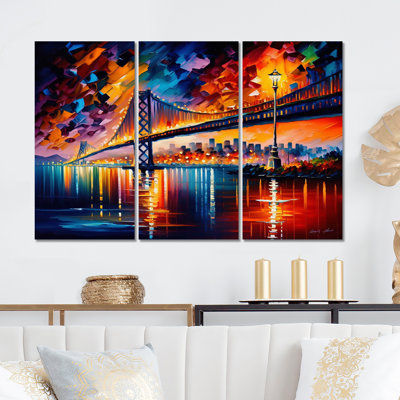 Colorful San Francisco III " Colorful San Francisco III - Cityscapes " 3 Piece Art Color Photography Print