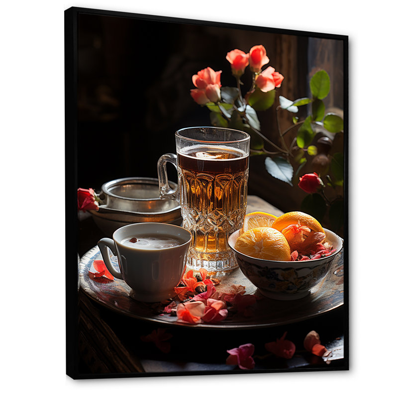 Aroma Cuban Coffee Harmony - impression, Cadre flottant noir, 20" H x 12" W