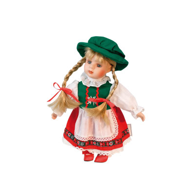 Figurine en porcelaine avec boîte à musique