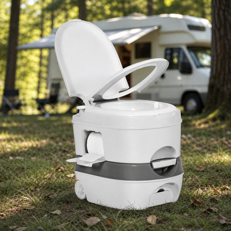 Toilette portative de camping avec bac à papier 6,34 gallons Edrosie Inc