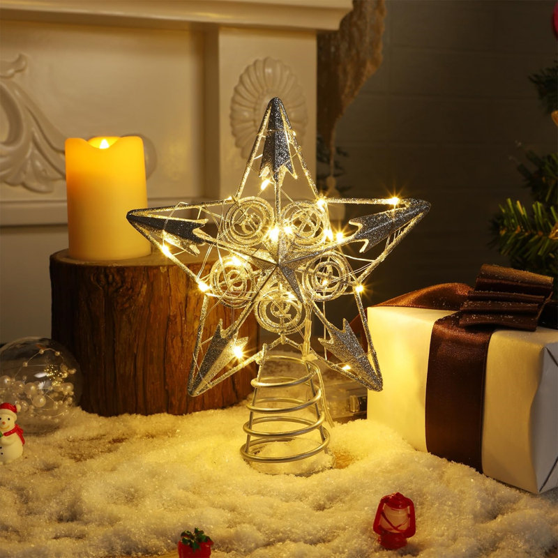Star Tree Topper with LED Lights