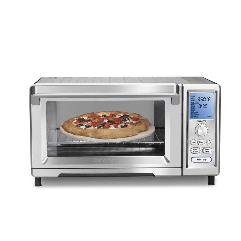 Chef's Stainless Steel Digital Convection Toaster Oven with LCD Display