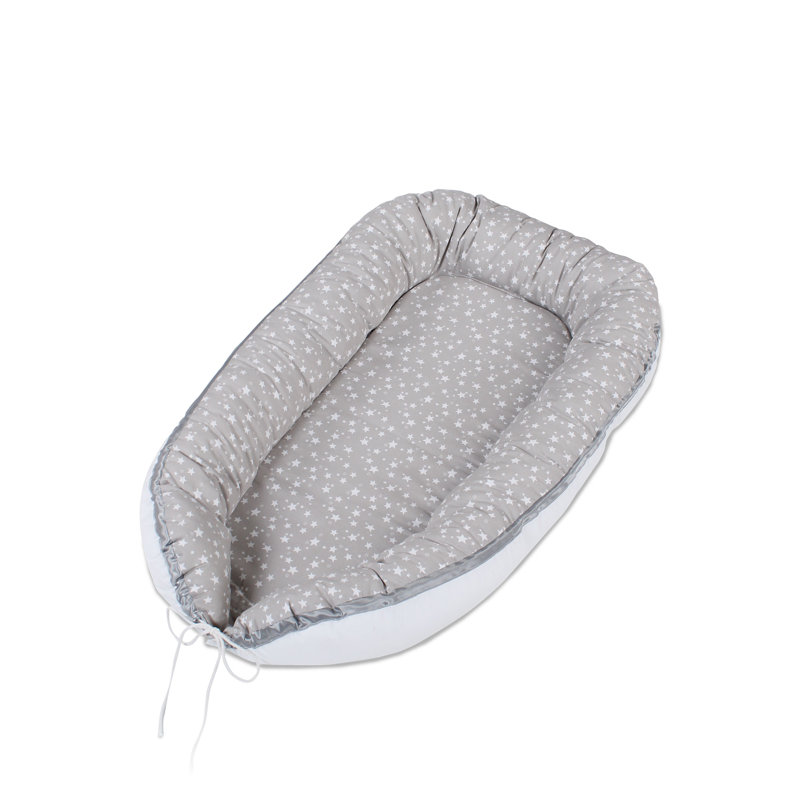 White Stars Bumper, Pearl Grey/White