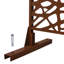 Écran d'intimité en métal rouille - H 76 po x l 76 po pour patio, terrasse, balcon, écran intérieur autoportant, idéal pour