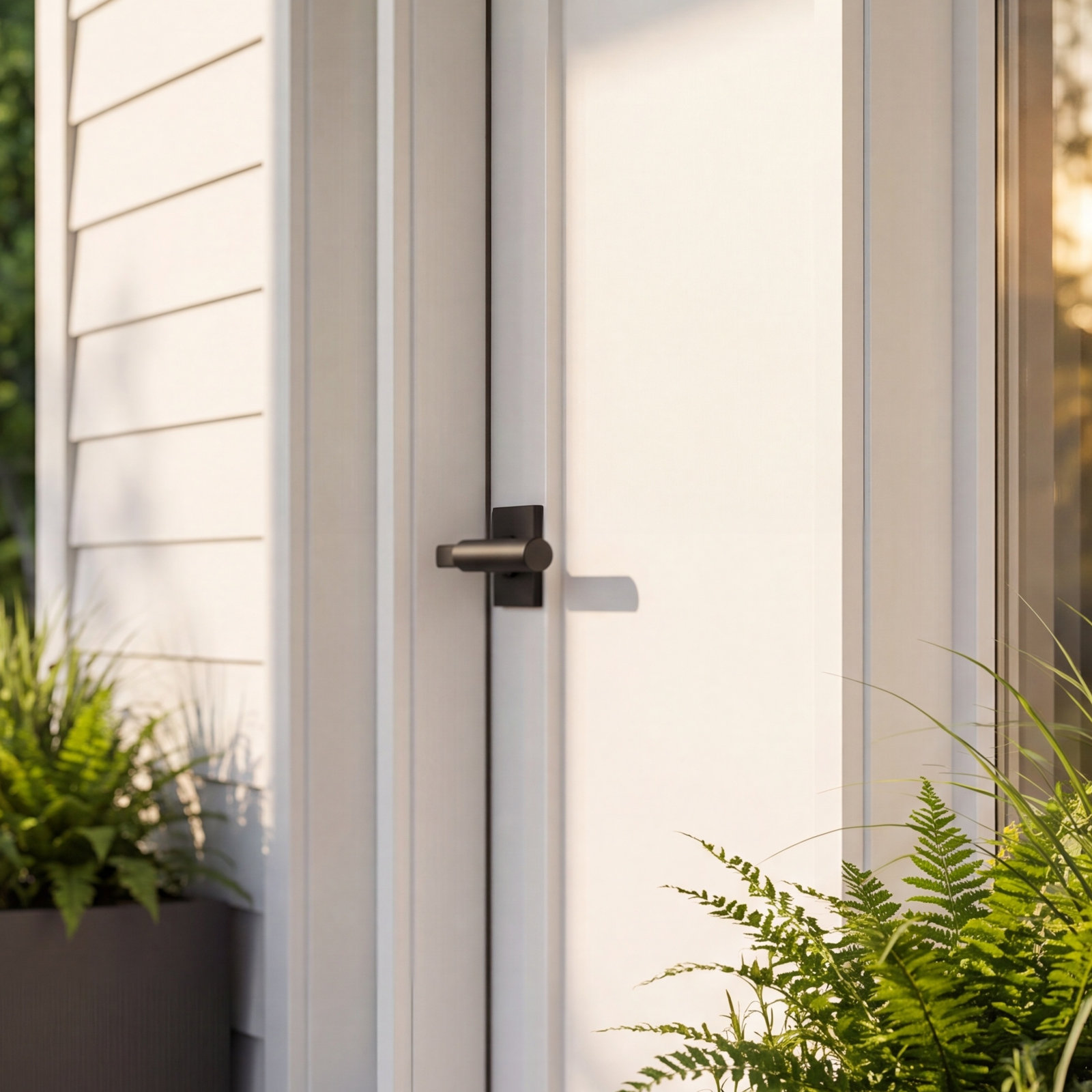 Hercules Privacy Door Lever, Flat Black, Right
