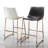 Upholstered Counter Stool with Metal Frame-1448904864