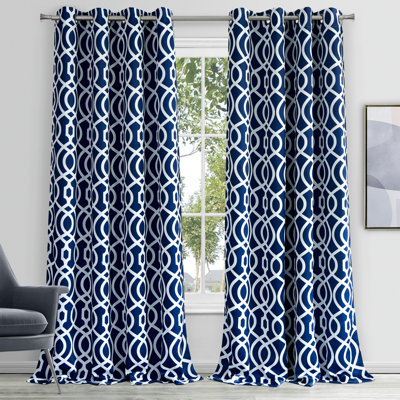 Panneau de rideau 84 "Trellis Black Out