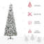 Arbre de Noël artificiel enneigé 9 pi avec des branches de pin réalistes et des baies rouges