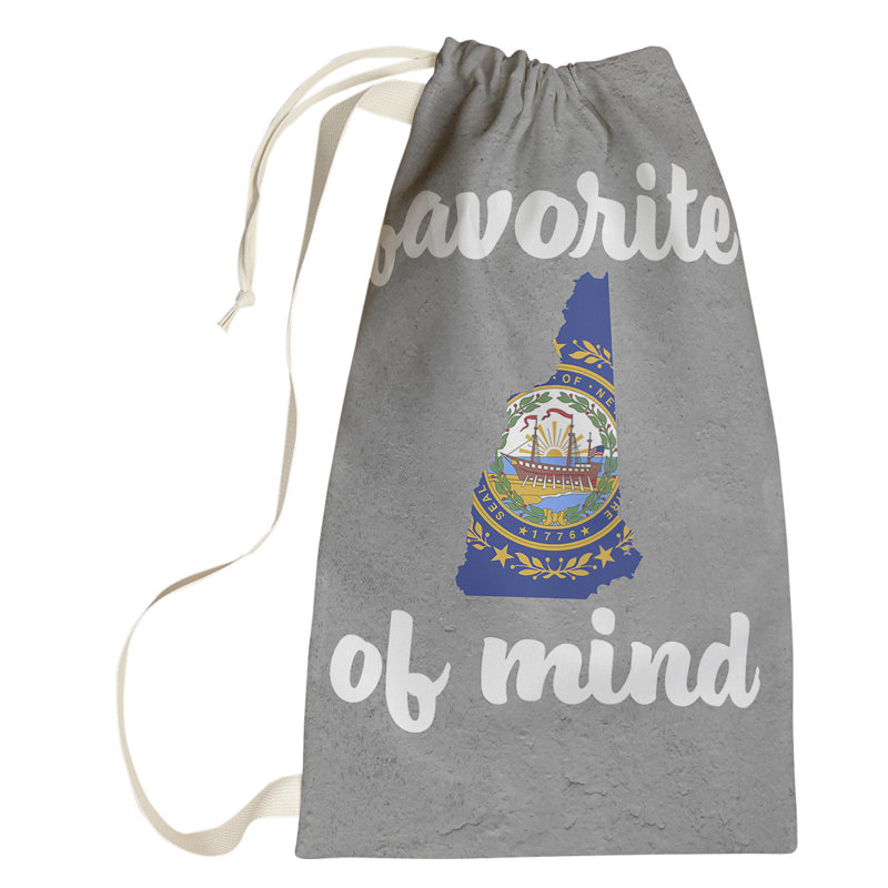 Fabric Laundry Bag with Handles, Small (64" H x 20" W x 1.5" D), New Hampshire