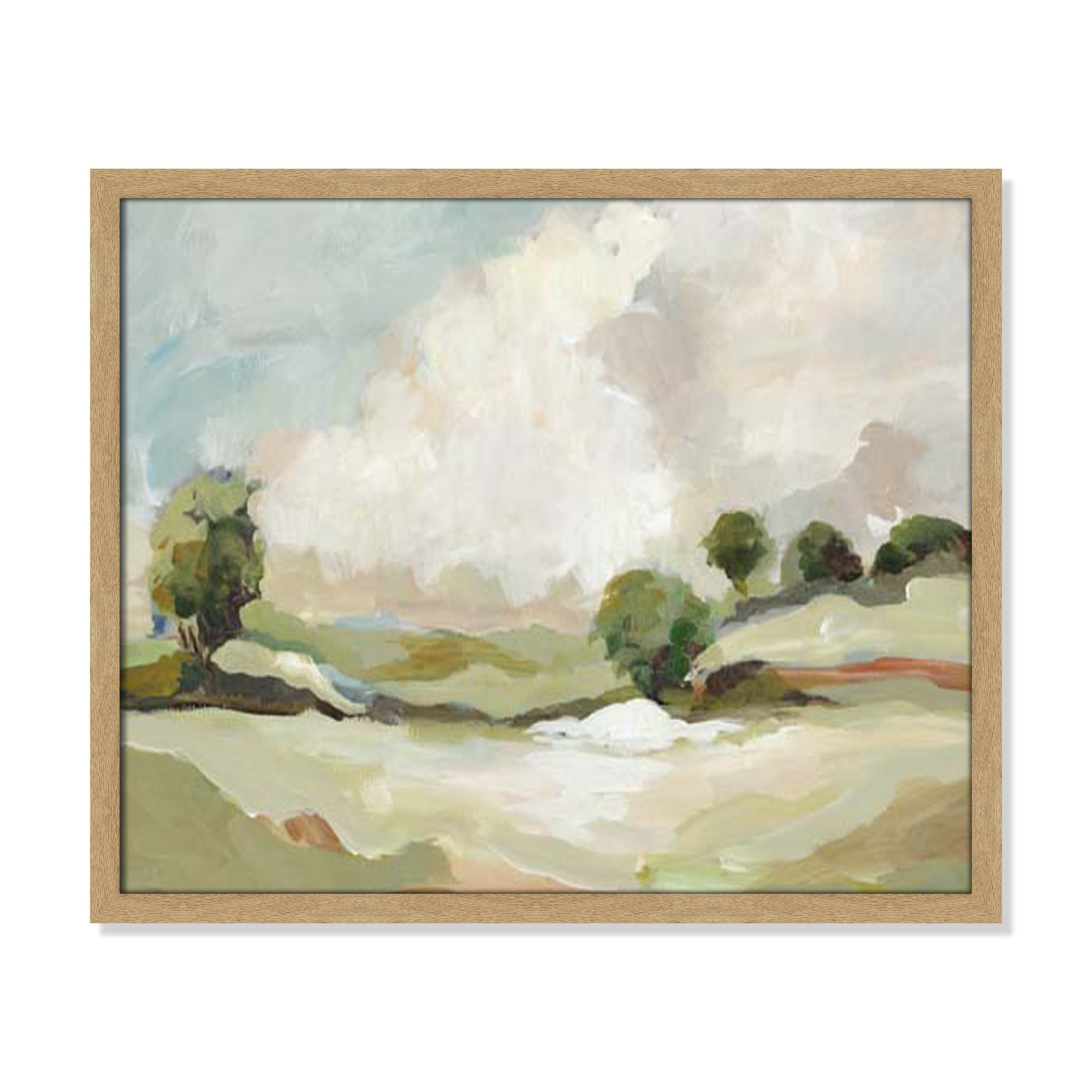 Pastoral Land by Allison Pearce, 21.5" H x 25.5" W x 1.25" D, Brown
