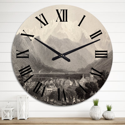 Horloge murale Mont Blanc