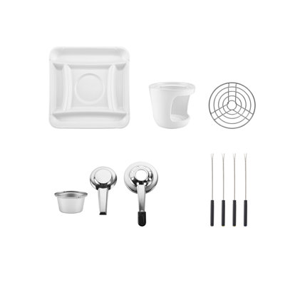 Chicago Metallic Ceramic Fondue Set