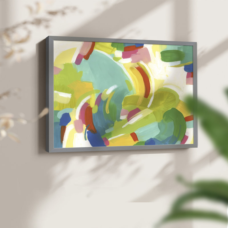 Half Turn II -Framed Print - Restickable, Gray, 22" H x 28" W