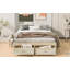 Lit plateforme double avec 6 tiroirs de rangement-1051966718-1051966717