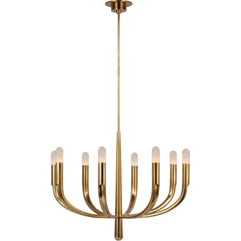 Kelly Wearstler Large Chandelier, Clear, Polished Nickel