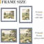 Cadre photo bleu orné avec passe-partout pour affichage mural ou de table-129940138-129940152-129940153