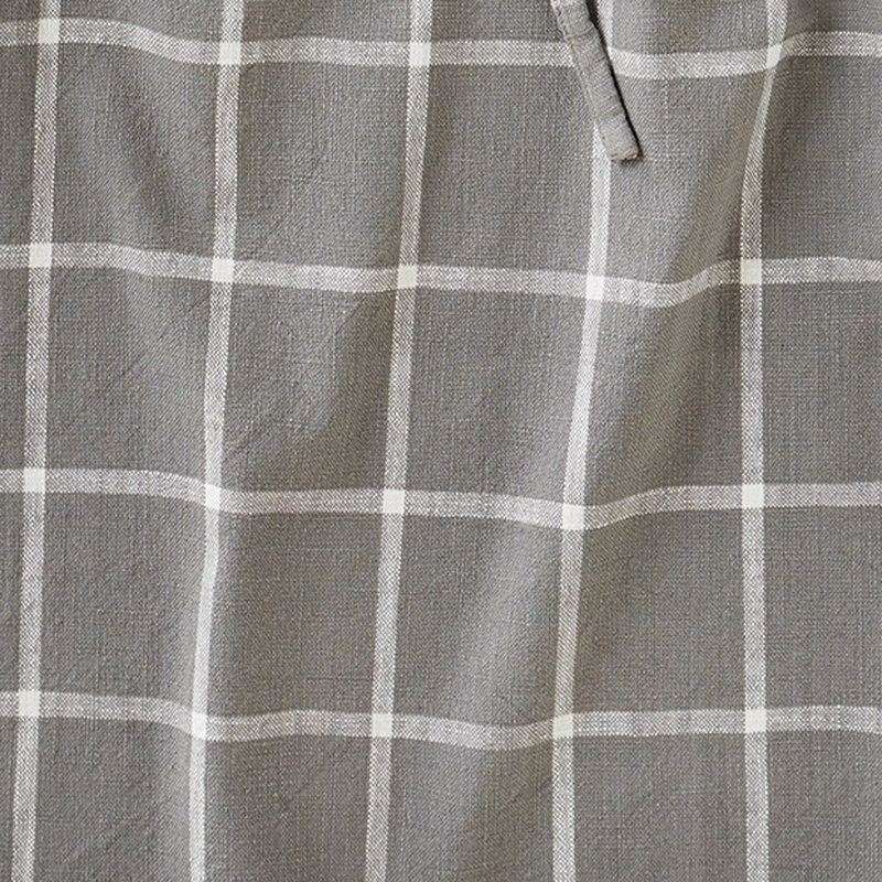 Ophelia & Co. Classic Check Slub Apron Dark Green, Gray