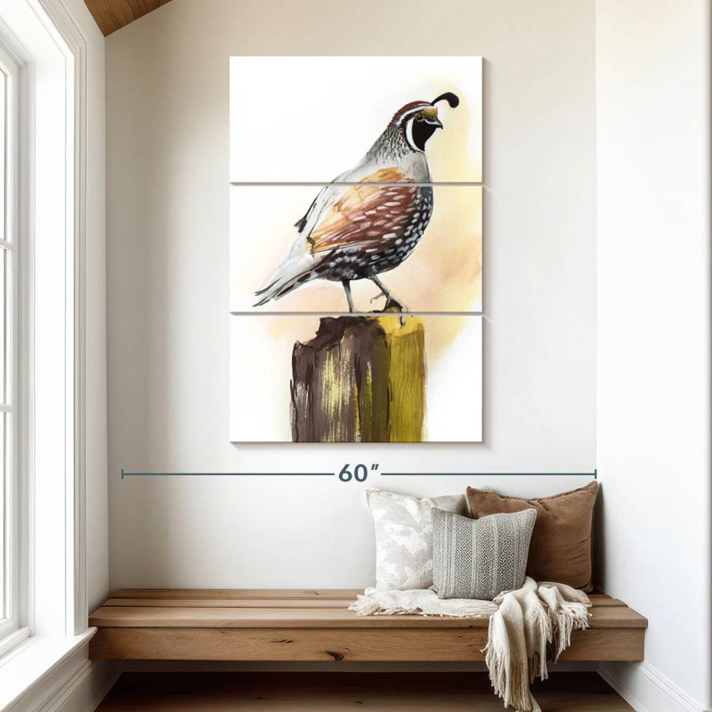Brampt Quail, 50" H x 32" W