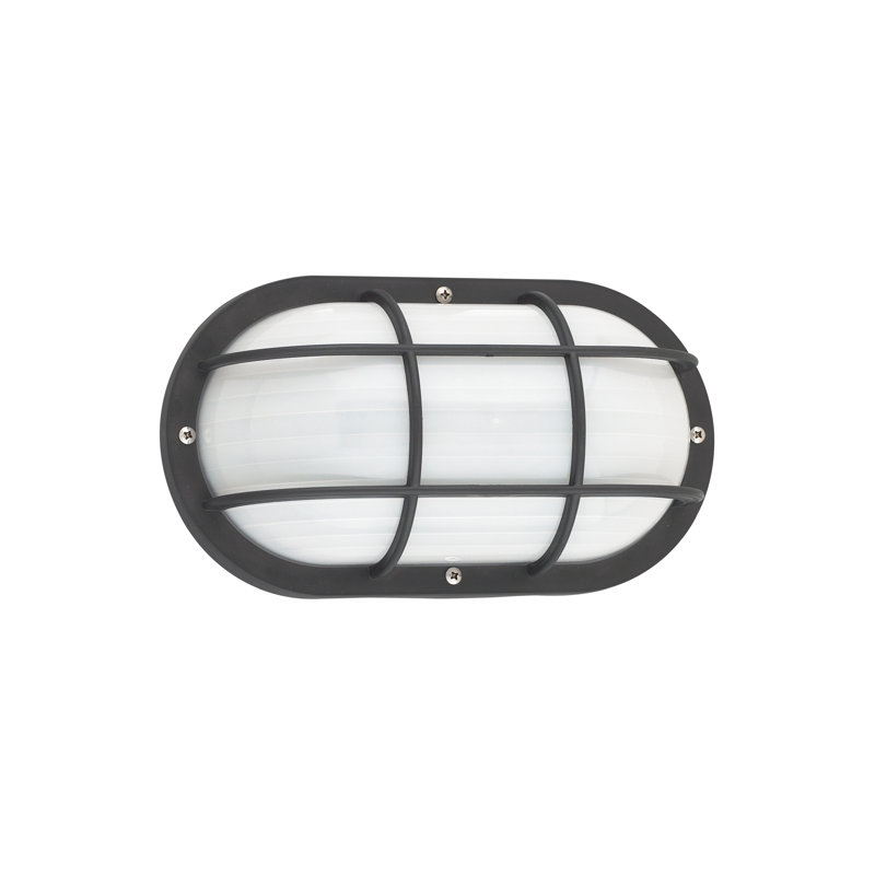 Bayside One Light Outdoor Wall Lantern from Generation Lighting , Black, No