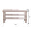 Banc à chaussures en bois blanc de qualité avec tablette et bureau pratique de fabrication solide, facile à construire-1706865728