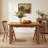 Extendable Solid Wood Rectangle Dining Table-129240760