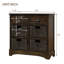 Commode décorative Gerritt, armoire en rotin, buffet, console en rotin, commodes de rangement Farmhouse-2113461612