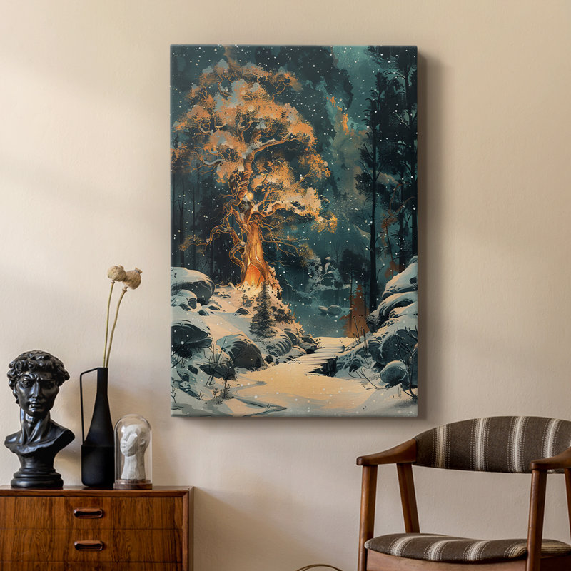 Art des Fêtes de Noël DCXV - galerie sur mesure Cavas, H 12 po x l 8 po