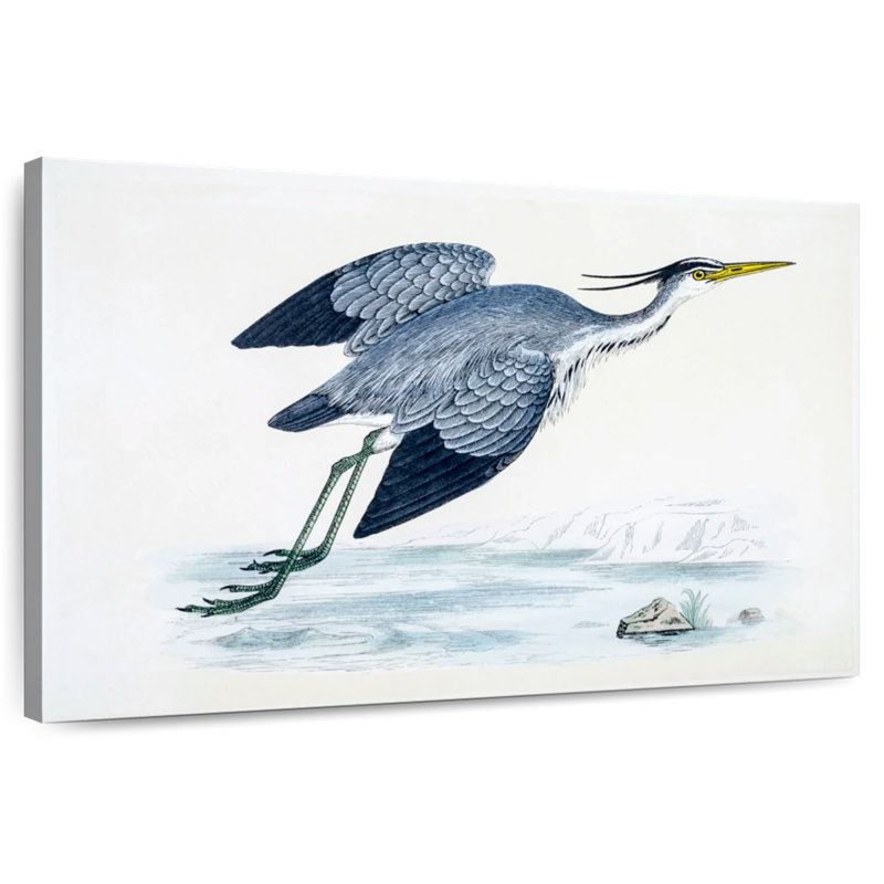 Soaring Blue Heron, 32" H x 48" W