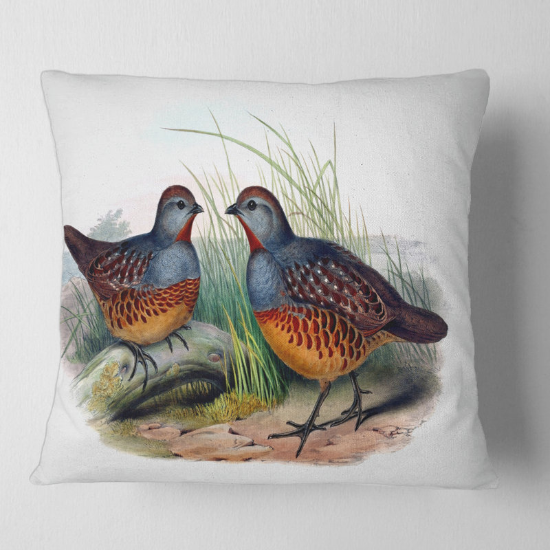Housse et insert de coussin carré Birds in the Wild VII, 16" x 16"