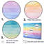 Rainbow Scenery Minimalisme Harmony - ensemble d'art mural toile arc-en-ciel-107751133-107751132