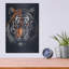 Art mural en métal luxueux «Two-face Tiger» par Momart-106414555