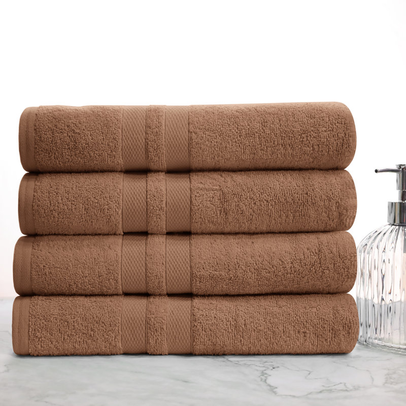 Blue Nile Mills Midweight Bath Towel, Chocolate