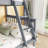 KiriHaus Twin Over Full Rubber Wood Bunk Bed with Trundle, Ladder, and Guardrail-115675294