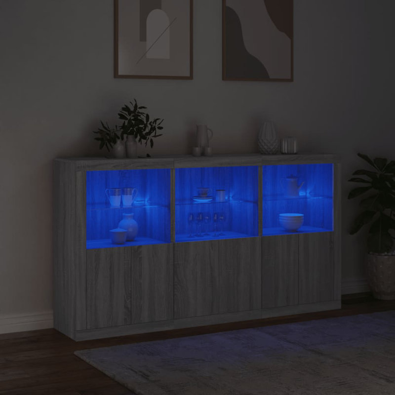 Azrien 181.5cm Sideboard, Grey Sonoma