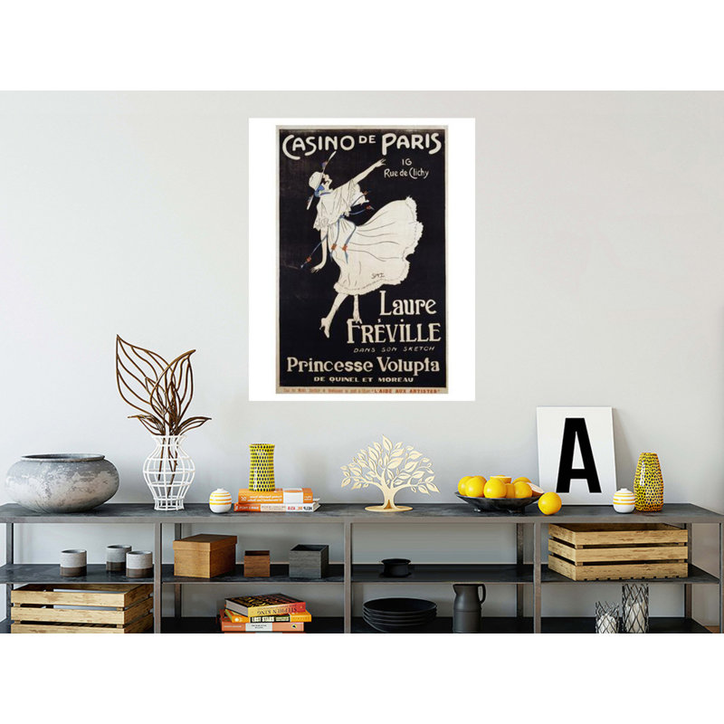 Affiche du casino de Paris Laure Freville par Inconnu - Estampe numérique, H 40 po x l 32 po