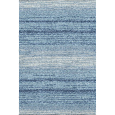 Premium Machine Washable Birchview AMF1033 Striped Rug