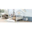 Lit, lit de maison en bois avec tiroirs-1781312849