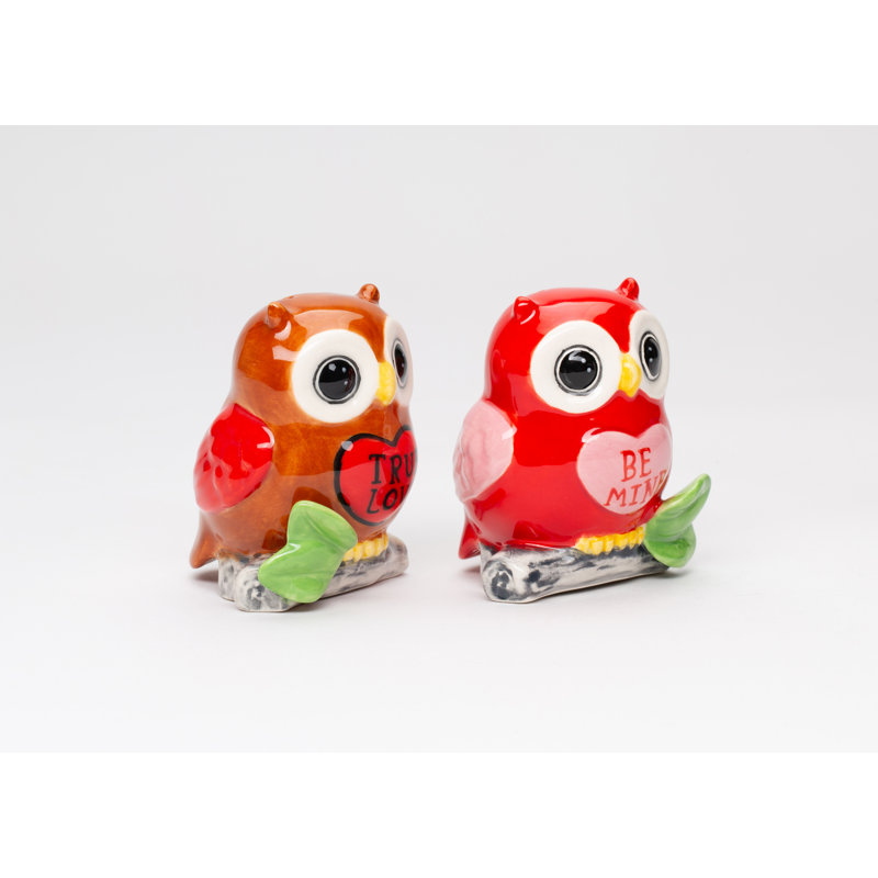 Ensemble salière et poivrière Valentine's Love Owl